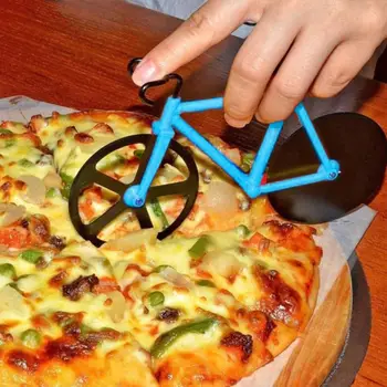 Pizza Krájač Dve kolesá Bicyklov Tvar Nový Dizajn z Nehrdzavejúcej Ocele Pizza rezacím Nožom, Pizza Nástroj Kolo Kolo Pizza Žacích Nožov