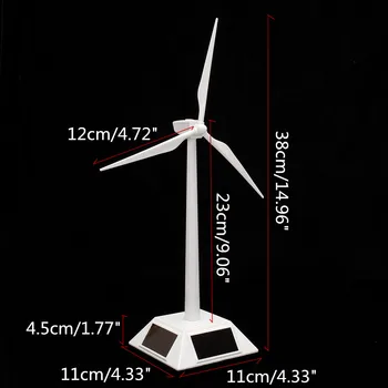 Plastový Solárny Veterný Mlyn Wind Mill Turbíny Učebná Pomôcka & Ploche Displeja Držiak