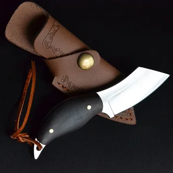 Plavidlá Darček Nôž D2 Ocele Vonkajšie Armádny Nôž Self-Defense Nôž Prenosný Mini Rovný Nôž Vysokú Tvrdosť Ostré