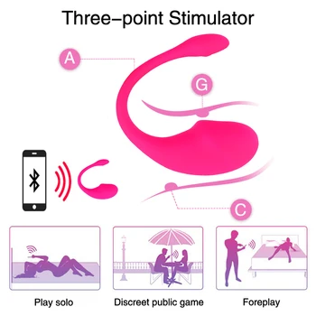 Pošvy Vajcia Bluetooth APP Vibrátor G-spot Stimulácia Klitorisu Vibračné Vajíčko na Diaľkové Ovládanie Láska Vajíčka, Gule, Sexuálne Hračky pre Ženy