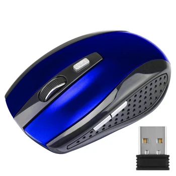 Profesionálne DPI Myš 2,4 GHz Bezdrôtová Myš 6 Tlačidiel Hernej Myši Hráč Bezdrôtových Myší s USB Prijímač pre PC, Počítač, Notebook
