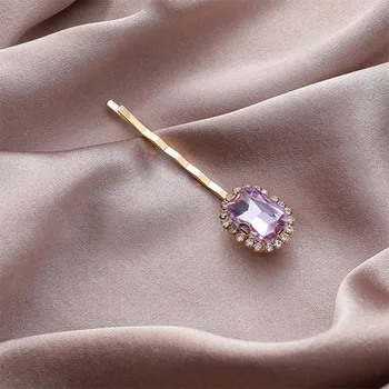 Retro Sweet Purple Crystal Pearl Vlásenky Móda A Elegantné Dámy Vlasy Príslušenstvo Ms Šperky Darček Svadobných Doplnkov