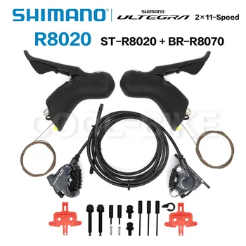 SHIMANO Ultegra R8020 Sada R8020 Hydraulické Kotúčové Brzdy Motocykle Cestné Cyklistické R8020 R8070 shifter R8000 Predné Prehadzovačka