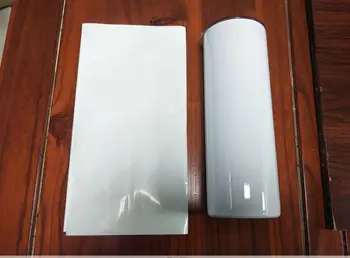SUB140280 Biela Prispôsobené Biela Sublimačná Tepla Rukáv Film Shrink Wrap Fólie pre Úplný Obraz Heat Transfer Tlač