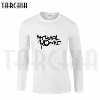TARCHIA Značky Eur Veľkosť Doprava Zadarmo Long Sleeve Tee Punková Kapela My Chemical Romance Tlač pánske T-Shirt Bavlna Plus Homme