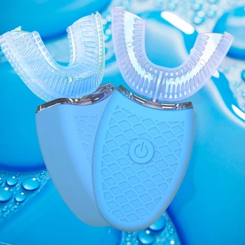 Ultrazvukové Elektrické Zubné Kefky, Automatické 360° Zuby Čistenie Prenosné U Tvare Zubov Zubná Kefka Hands-Free