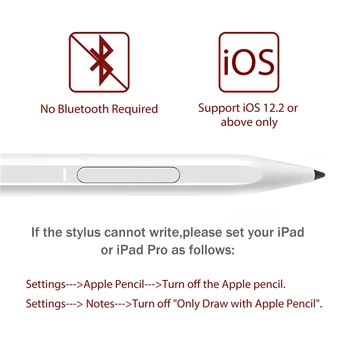Uogic Aktívne Stylus Pen Pre iPad Ceruzka s Palm Zamietnutie Pre Apple Ceruzka 2 1 iPad Pro 11 12.9 2020 2019 7. Gen dotykové pero