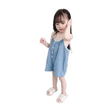 VIDMID detské oblečenie letné kórejku šatka jumpsuit dieťa horolezecké oblečenie, detské traky šortky P4675