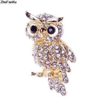 Veľký Vták Sovy Vintage Brošne Starožitnosti Kytice Owle Pin Up Dizajnér Wedded Broach Šatku Klipy Jewellerys