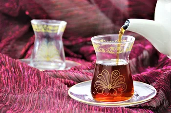 Vzorované Čaj Nastaviť Sklo Drinkingware Teacup Keramické Čaj Nastaviť Teaware Čaj Hrnčeky 12 Kusov Kuchyňa Domov s Doskami