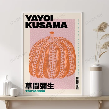 Yayoi Kusama Tekvica Art Print, Digitálny Download, Kusama Digitálna Tlač, Yayoi Kusama Plagát, Yayoi Kusama, Tlač Plagátu