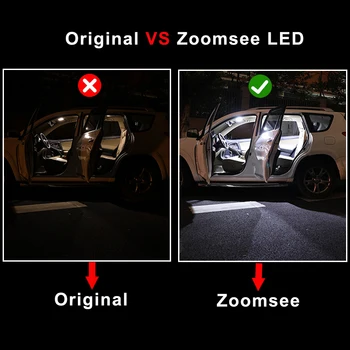 Zoomsee Interiérové LED Pre Volvo V40 Vozeň 1995-2019 Canbus Vozidla, Žiarovka, Vnútorné Dome Mapu Svetla na Čítanie, bezchybné Auto na Čítanie Súprava