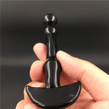 Čierny prízrak crystal Análny zadok plug penis sexuálnu hračku pre Dospelých produkty pre ženy, mužov žena muž masturbácia
