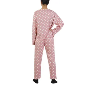 Ženy Sleepwear Dámy Roztomilý Polka Dot Tlače Dlhý Rukáv Pyžamá Set-Top Nohavice, Pyžamá Módne Pyžamá Nastaviť