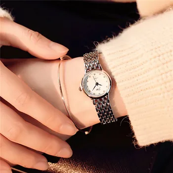 часы Ženy Quartz Analógové Náramkové Malé Dial Jemné Hodinky Luxusné Obchodné Hodinky relogios masculino temperament žien hodinky