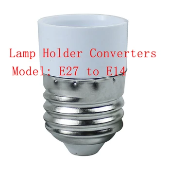 1pc E27 Do Pätice E14 Converter Zmeniť Lampa Base LED Žiarovka Adaptér 86~265V Halogénové Svetlo Držiteľ Osvetlenie Príslušenstvo