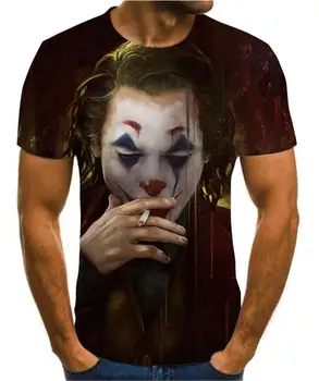 2020 Lete Najnovšie Klaun 3d Vytlačené T Shirt Mužov Joker Tvár Bežné Mužské Tričko Klaun, Krátky Rukáv Zábavné Tričká Topy Čaj