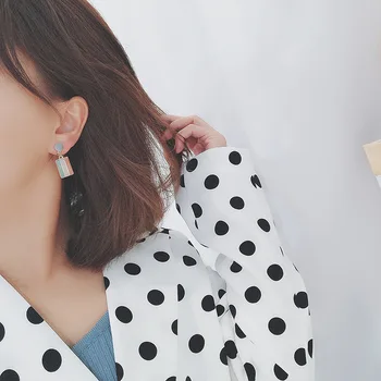 2021 kórejský Módny Trend Šperky, Leto, Jeseň Dámy Vintage Náušnice Stud Klip na Náušnice Bez Ucho Diery Náušnice Pre Ženy