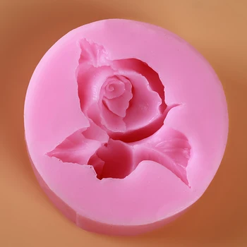 3D Ruže Kvet v Kvete Silikónové Fondant Mydlo Tortu Formy Cupcake Želé Cukríky, Čokoládové Dekorácie Pečenie Nástroj Formy