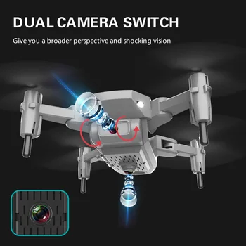 4K Dual Camera Prepínač RC Drone Tlak Vzduchu, nadmorská Výška Podržte Gestami APP-RC WiFi Reálnom Čase Prenos Skladacie Quadcopter