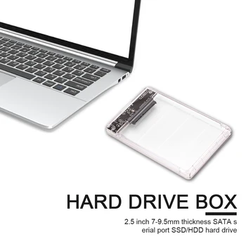 5Gbps USB3.0 Pevného Disku, Externého Krytu 2.5 palcový SATA SDD HDD Prenosný Pevný Disk Mobile Box, Adaptér, Podpora Hot Swap)
