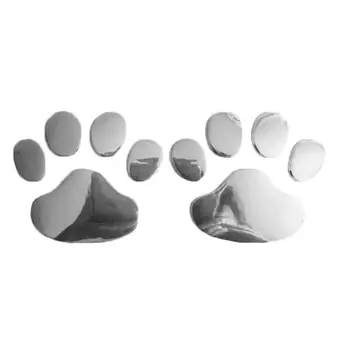 60% Dropshipping!!2ks/Set 3D Zábavné Medveď Psa Packa Nohy Tlačí Auto Telo Vinyl Dekor Odtlačkový Nálepky