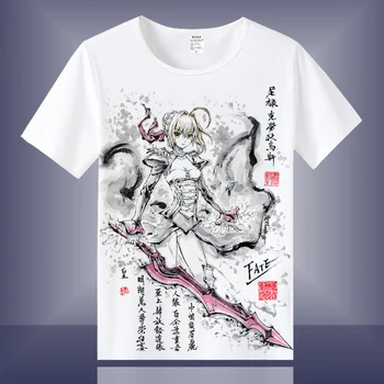 Anime Cos OSUD Saber Bavlna Bežné Tričko Tee Tričko