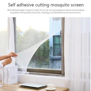Anti-mosquito Net Obrazovky Krytý Chybu Lietajúceho Oka Chránič Záclony Lepidlo Obrazovka Windows Sklenené Vlákna Obrazovky ochranných Sietí proti komárom