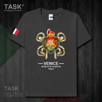 Benátky cestovného ruchu a priemyselných talianske mesto v Taliansku a Európe so suvenírmi mens 100 bavlna tričko bežné Tee nový Módny dizajn Topy 20