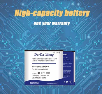 Da Da Xiong 3300mAh Micromax D303 Batérie pre Micromax D303 batérie telefónu