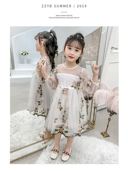 Deti nosiť dievča to na jeseň výšivky oka princezná šaty, detské šaty výkon dieťa oblečenie detí nosenie