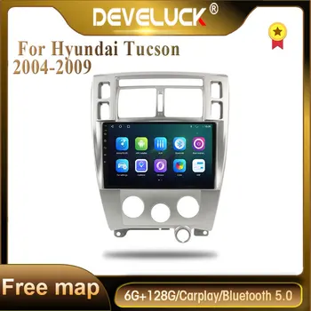 Develuck 2 Din Android 10 autorádia Pre Hyundai Tucson 2004 2005 2006-2009 Multimediálne Video Prehrávač, GPS Navigáciu, WIFI Vedúci Jednotky