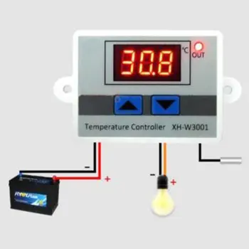Digitálny LED Regulátor Teploty Termostat Spínača Vodotesná Sonda Drôt Pripojiť Vysoká Citlivosť Snímač Teploty