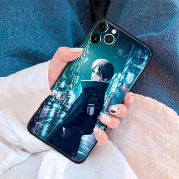 Eren Yeager Útok na Titan Anime Mäkké Tpu Sklo Telefón puzdro pre IPhone SE 6 7 8 Plus X Xr Xs 11 12 Mini Pro Max Samsung RedMi