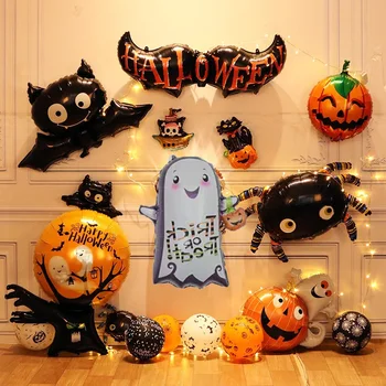 Halloween Tekvica Ghost Balóny Halloween Dekorácie Spider Fóliové Balóny, Nafukovacie Hračky Bat Globos Halloween Party Dodávky