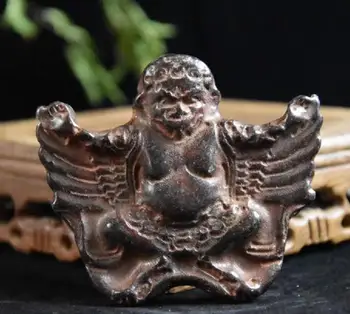 Hongshan kultúry archaize čierny železný meteorit socha Harpies niekedy socha