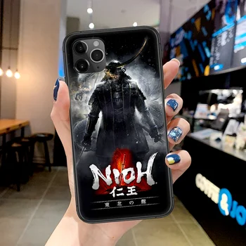 Hra Nioh 2 Telefón puzdro Pre Iphone 4 4s 5 5S SE 5C 6 6 7 8 Plus X XS XR 11 12 Mini Pro Max 2020 black Shell Luxusné Bunky Tpu