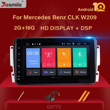 IPS 2 din Android 10 autorádia GPS Pre Mercedes Benz CLK W209 W203 W463 W208 multimediálny Prehrávač Hlavu Jednotka Stereo Audio Navigácia