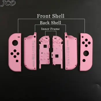 JCD pre Nintendo Prepínač NS JoyCon Náhradné Bývanie Shell a Rukou Zápästie Lano Pásy