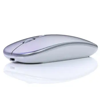 LED Bezdrôtová Myš Herné Počítačová Myš Bluetooth, Tichý Mause Nabíjateľná Ergonomická Myš 2,4 Ghz, USB Optická Myš Pre Notebook