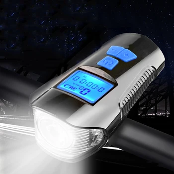 LED Bicyklov Svetla s Bicykel Rýchlomer USB Nabíjateľné Predné Svetlo a roh Nastaviť Nepremokavé Cyklus Svetlometu sa Hodí pre Všetky Mtb