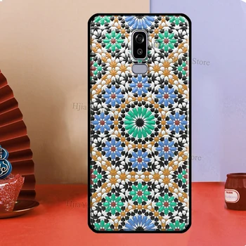 Marocký Dlaždice Obal Pre Samsung Galaxy A5 A3 2017 J7 J5 J1 J3 2016 A6, A8 J6 J4 Plus J8 A7 A9 2018 Kryt