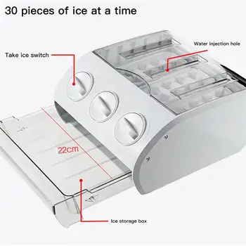 Multi-funkčné Semi-automatické Ice Cube Tvorby Plesní Box Mrazu odolný Robustný Chladnička Skladovanie, Zásuvka na Ľad, Takže