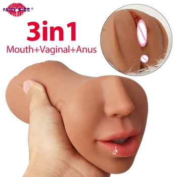 Muž Masturbator 3d Deep Throat Ústne Dospelých Produkty Umelé Skutočný Pocit Pošvy Pocket Pussy Jazyk Fajčenie Sexuálne Hračky Pre Mužov