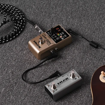 NUX NMP-2 Kovové Dual Foot Switch Gitara Reproduktor, Ovládanie Pedálom MOCNÝ Reproduktor pre Guitarra Vzdialené Účinky Pedál Klávesnice Moduly