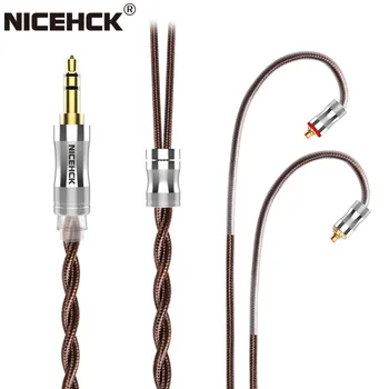 NiceHCK BROCC 5N OCC monokryštálov Medi Slúchadlá Kábel Litz Upgrade Vodič do 3,5/2,5 mm/4.4 mm MMCX/2Pin/NX7 Vyvážené EBX21 0.78 mm