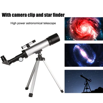 Novo Astronomickému Teleskopu s Statív Sky Priestor Pozorovanie Monokulárne s Foto Klip Finderscope