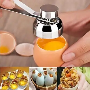 Nové Praktické Kovové Vajcia Nožnice Vajcia Vňaťou Fréza Shell Otvárač Nehrdzavejúcej Ocele Varené Surové Vajcia Otvoriť Tvorivú Kuchynské Náradie Sada