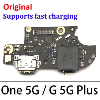 Originálne USB Nabíjací Port Konektor Rada Flex Kábel S Mikrofónom Nahradiť Časť Pre Moto Jeden 5G / G 5G Plus Jeden / P30 Hrať
