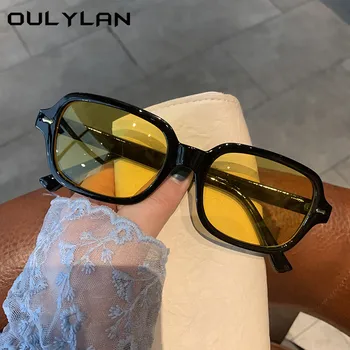 Oulylan 2021 Módne Slnečné Okuliare Ženy, Mužov, Luxusné Značky Dizajnér Dekoratívne Slnečné Žena Oválne Obdĺžnik Slnečné Okuliare Farebné